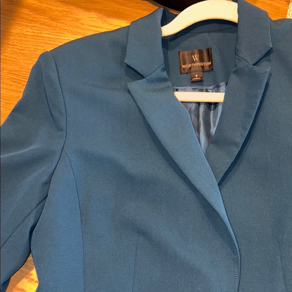 Worthington Women's Teal Blue Blazer   
